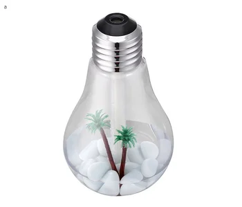 

USB LED Night Creative Bottle Bulb Shape Ultrasonic Humidifier Home Office Mini Aroma Diffuser Aromatherapy Mist Maker plant