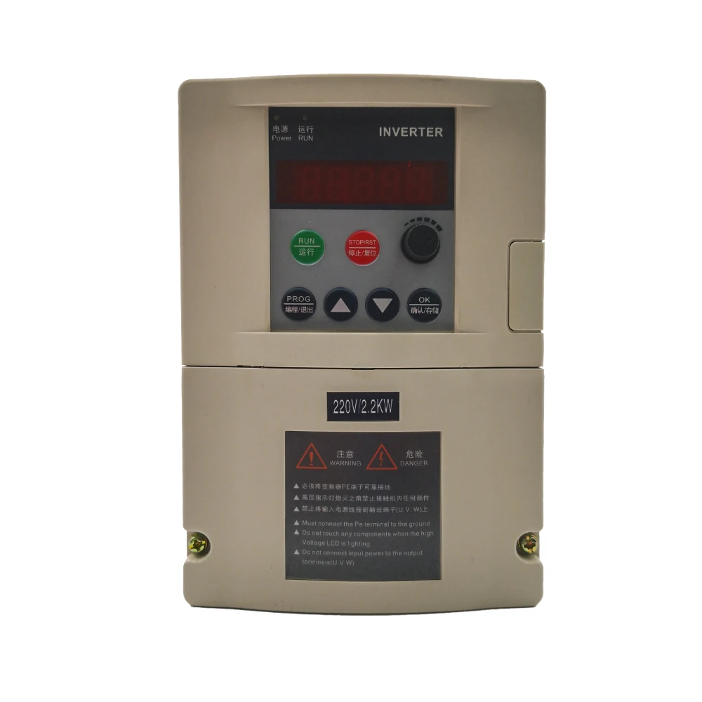 Vfd インバータ Zw S1 2t 1 5kw 2 2kw 単相 110 V 220 V 入力と三相モータと 2 メートルケーブルと外側パネル Inverters Converters Aliexpress