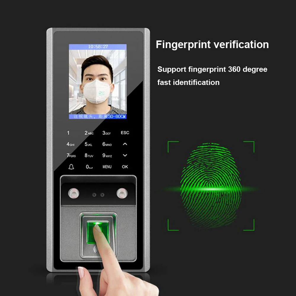 tcp usb biométrico impressão digital rosto dispositivo