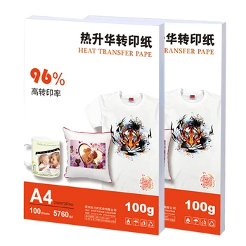 

100pcs Fabric Decal Paper Heat Transfer Paper for Dye Sublimation Ink Metals Wood Titles HFing