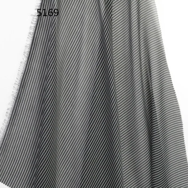 Классическая печатная модная тканевая полосатая бахрома льняная печатная ткань Европейская и американская Женская ткань платья