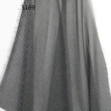 Классическая печатная модная тканевая полосатая бахрома льняная печатная ткань Европейская и американская Женская ткань платья