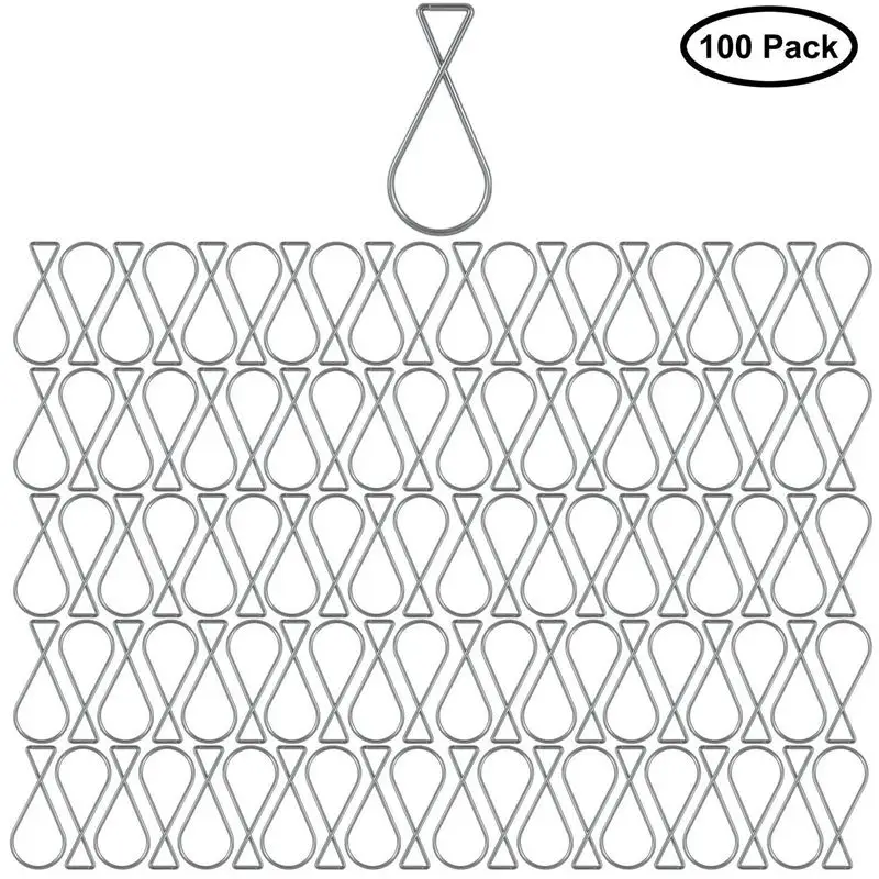 

Ceiling Hooks (Set of 100) - Drop Ceiling Clips perfect for Wedding Decorations and Classroom Decorations - T-clip Compatible wi
