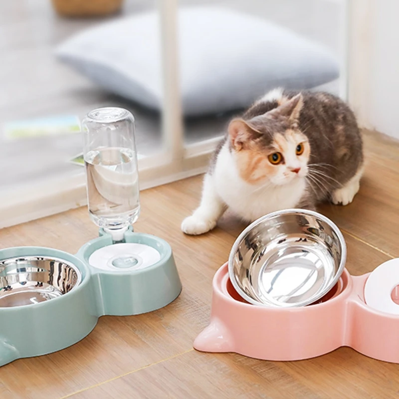 Кошачья миска бутылочка для подачи воды в Поильник для собак чаша котенка для фонтанчика питьевой воды Еда блюдо чаша для кормления домашних животных Товары