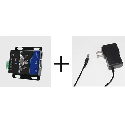 Последовательный оральный сервер RS485 к модулю Ethernet RJ45 Однопортовый UDP Коммуникационный Modbus к TCP - Цвет: module and power