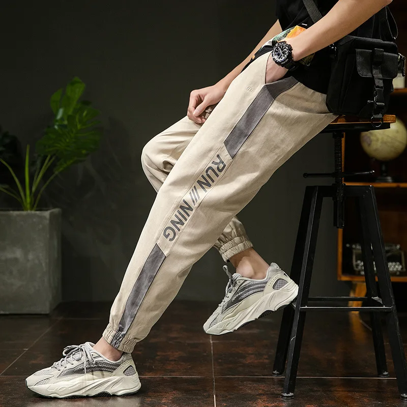 

Casual pants overalls pants versatile Korean fashion 2020 New Youth thin legged sports pants