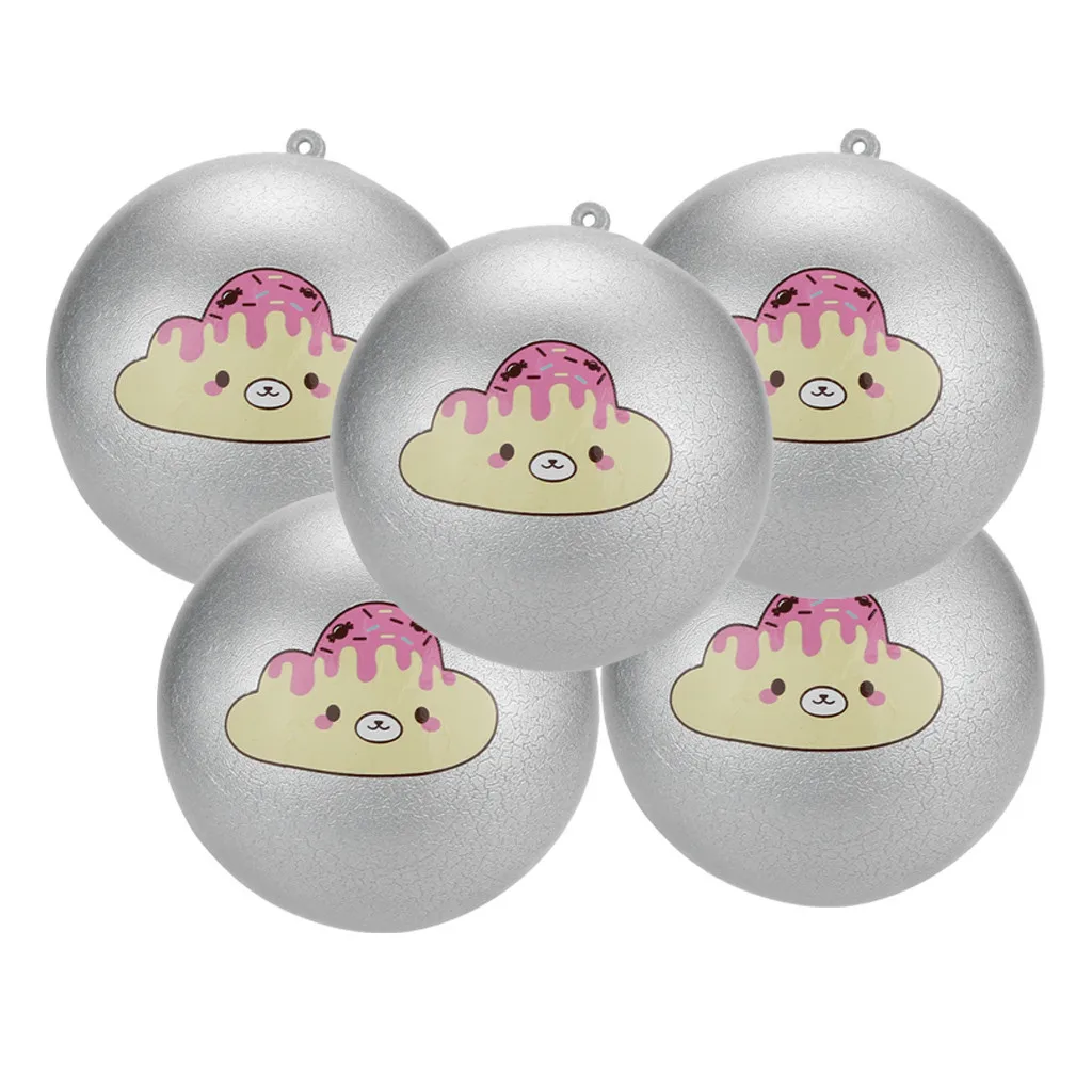 5 Pcs Bread Scented Charm Slow Rising Collection Stress Reliever Toys Squishy Squeeze Cartoon Food Toy Kids Gifts #B