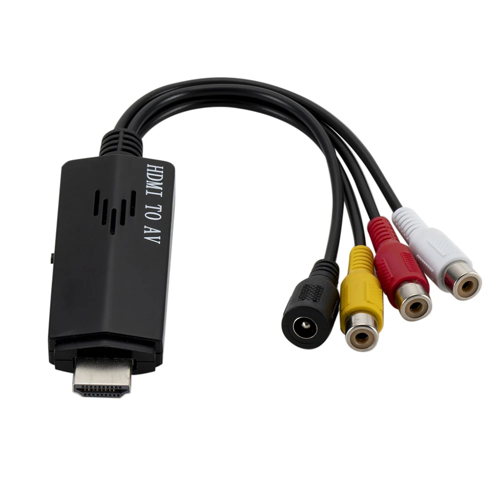 1080P Аудио видео конвертер Кабель-адаптер HDMI в AV конвертер HDMI в AV RCA HD Конверсионный кабель