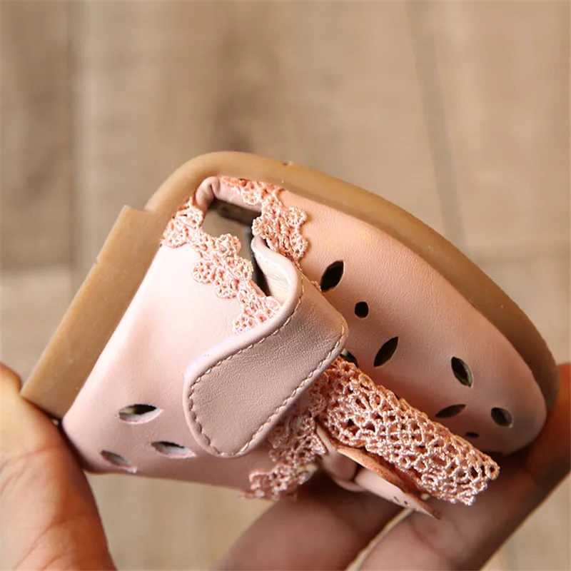 Summer Kids Shoes Fashion Leathers Sweet Children Sandals For Girls Toddler Baby Breathable Hoolow Out Bow Shoes for girls