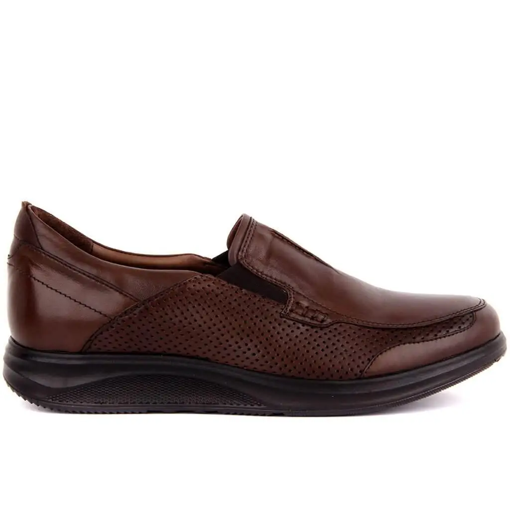 

Sail Lakers-Brown Leather Men 'S Casual Shoes