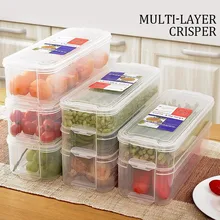 Полипропиленовые коробки для холодильника, многослойная практичная коробка для хранения яиц, влагостойкая коробка для сохранения свежести