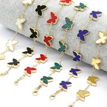 

Bracelets on Hand Boho Colorful Metal Chain Bracelet Women Jewelry Butterfly Heart Shape 2021 Bangles for Women Bracelet Korea