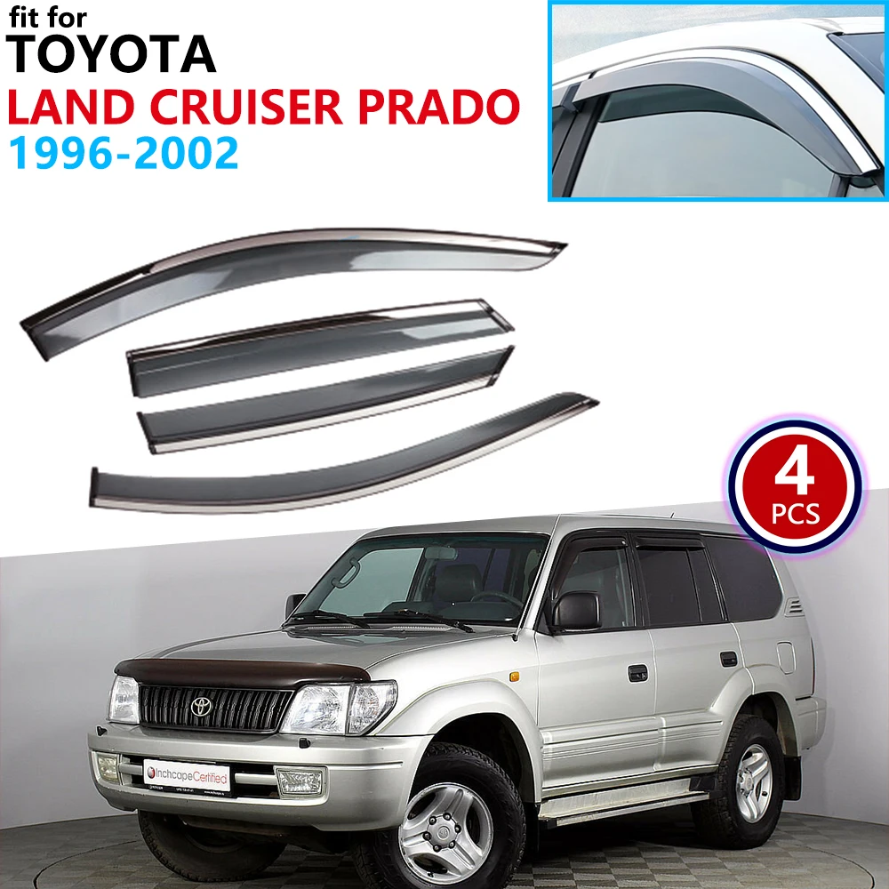 Для Toyota Land Cruiser Prado merhou 90 J90 1996 2002 оконный козырек вентиляционные навесы защита от