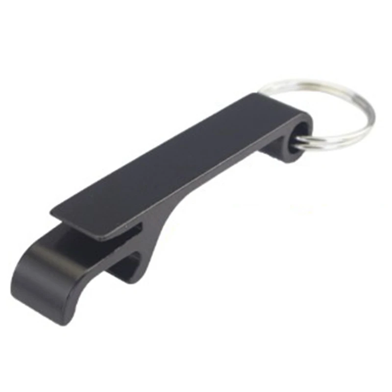 100Pcs Engraving Aluminum Portable Can Opener, Key Chain Ring Opener, Restaurant Promotional Gifts