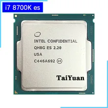 Процессор Intel Core i7-8700K es i7 8700 K es 3,2 GHz шестиядерный Процессор 12 M 95 W LGA 1151