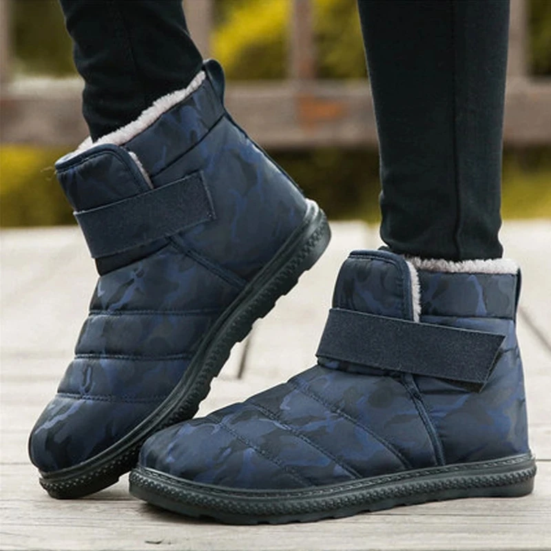 Зимние сапоги 2019 г.; женская обувь; сезон осень-зима; женские и мужские уличные водонепроницаемые теплые ботинки; плюшевая обувь; большие