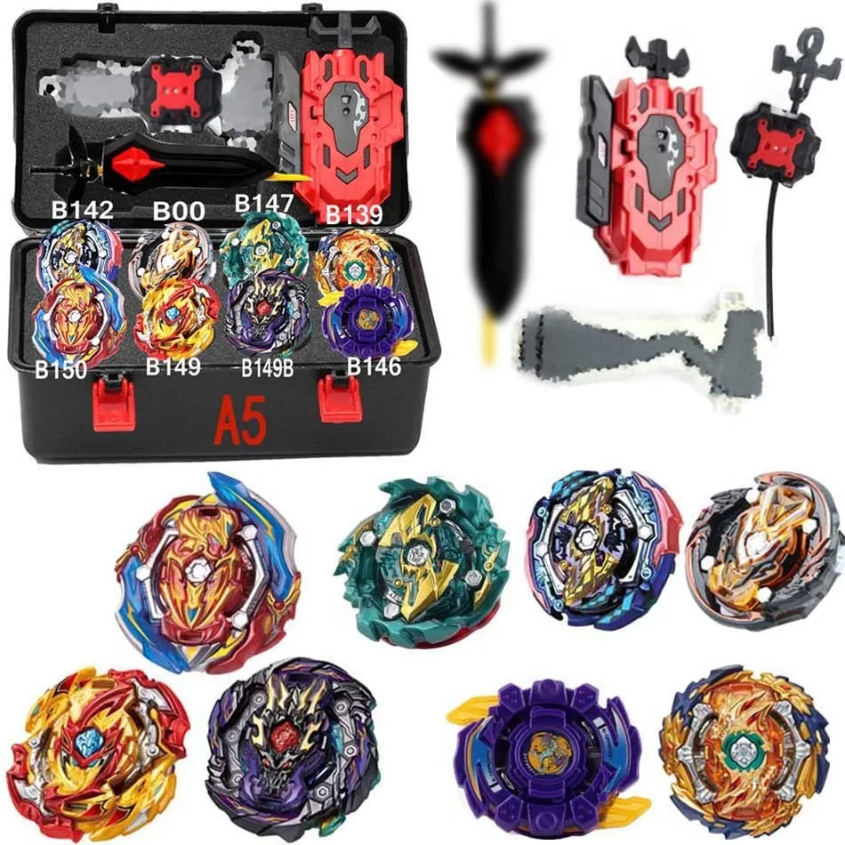 Набор пусковых устройств Beyblade Toys B142 B145 B131 B122 Toupie Metal God Burst spinning top Bey Blade Toy Bables Beyblades