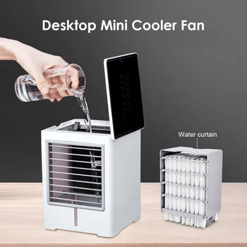 

Mini Portable Air Conditioner Humidifier with Water Tank Air Cooler USB Cooling Fan Air Conditioning for Home Office