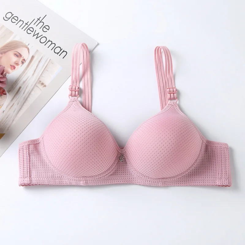 Big Size Bra Women Wire Free Thin No Padded Full Coverage Push Up Gathered For Big Breast Fat Breast Female Underwear Bra Hot panty sets