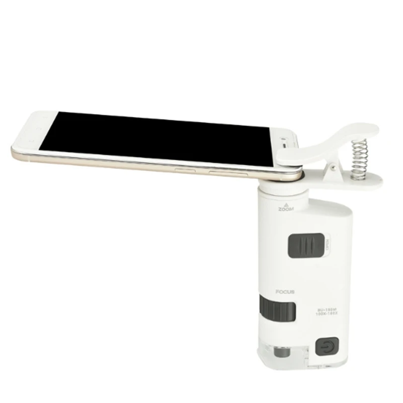 Цифровой микроскоп USB Microscopio 100-150X светодиодный сотовый телефон клип-тип микроскоп Лупа tith светодиодный Лупы с подсветкой