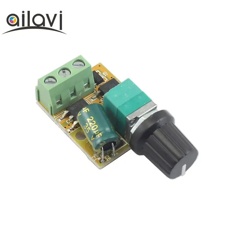 Малый размер управления двигателем постоянного тока 3V6V12V24V35V 5A PWM переключатель управления скоростью двигателя Регулятор оборотов светодиодный затемнение