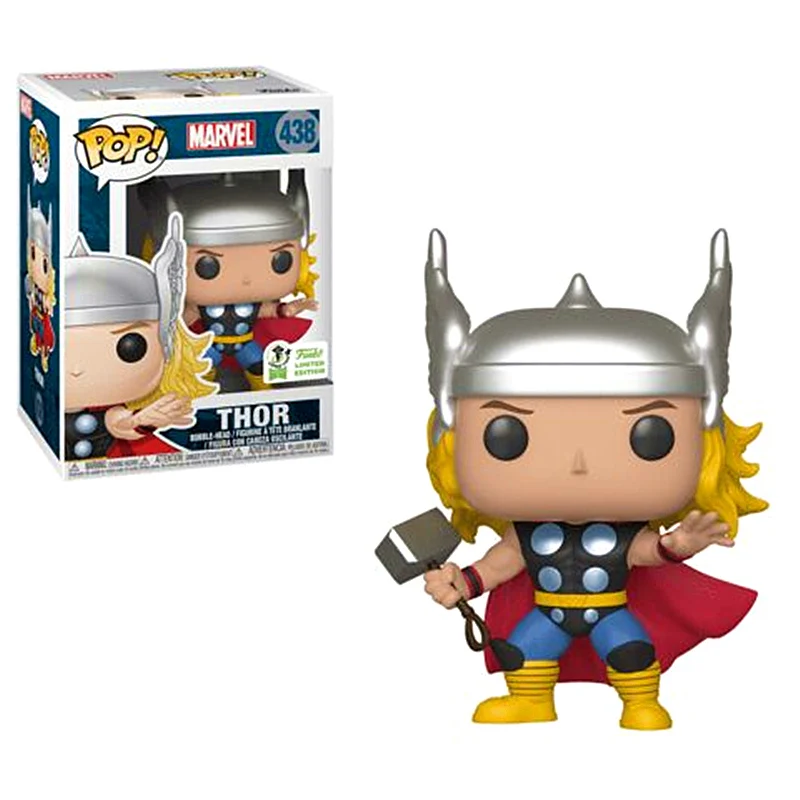 

FUNKO POP New Official Marvel The Avengers Thor 438 # Limited Edition Vinyl Action Figures Model Toys for Birthday Present Gifts