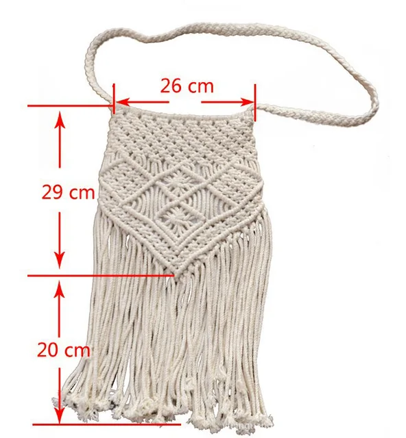 New Handmade Rope Woven Handbag Knitted Rattan Summer Beach Bag Tassel Bohe Bolsos Feminine Crochet Fringed Women Shoulder Bags 6