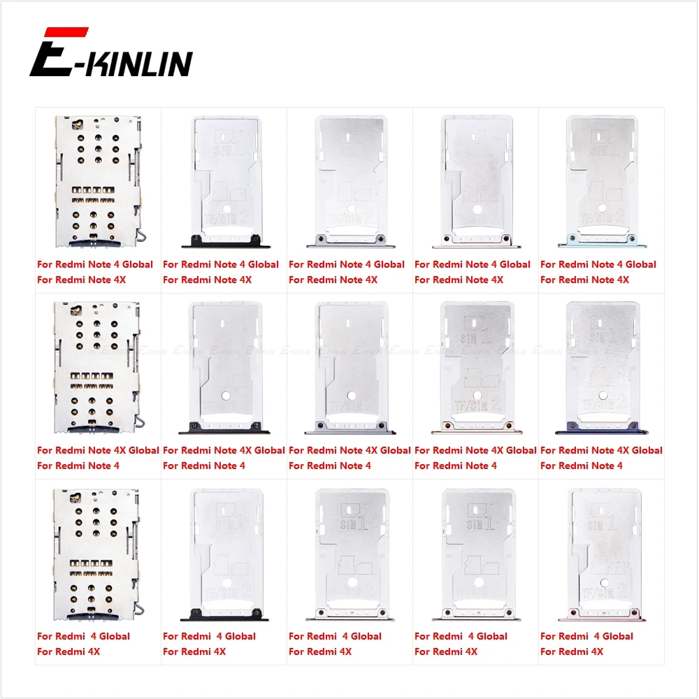 Адаптер для разъема Micro SD Sim-карты разъем слот ридер держатель контейнер XiaoMi Redmi Note