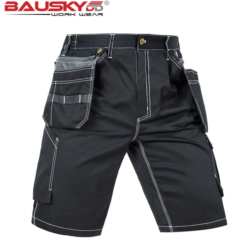 Bauskydd Working Clothes Men's Black Workwear Pants Multi Pockets Working Uniforms Pockets For Tools Free Shipping superdry cargo pants Cargo Pants