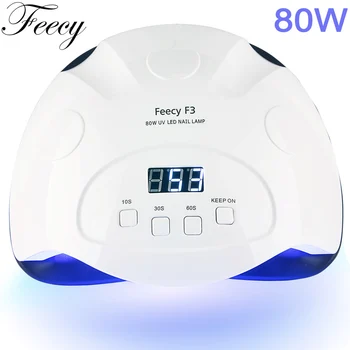 

UV Lamp 80W 42 LED Lamp For Nails SUN5X UV LED Nail Lamp Gel Polish Manicure Drying Nails Dual Ice lamp Gel Polish Manicure