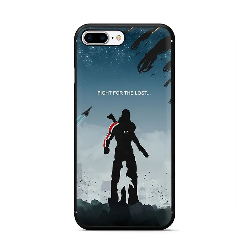 B4 Мягкий ТПУ чехол EWAU Mass Effect N7 для iPhone 5 5S 6 6s 7 8 Plus X XR XS MAX - Цвет: B4