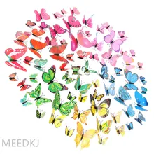 12pcs color 3d stereo simulation butterfly TV background wall decoration butterfly simulation butterfly