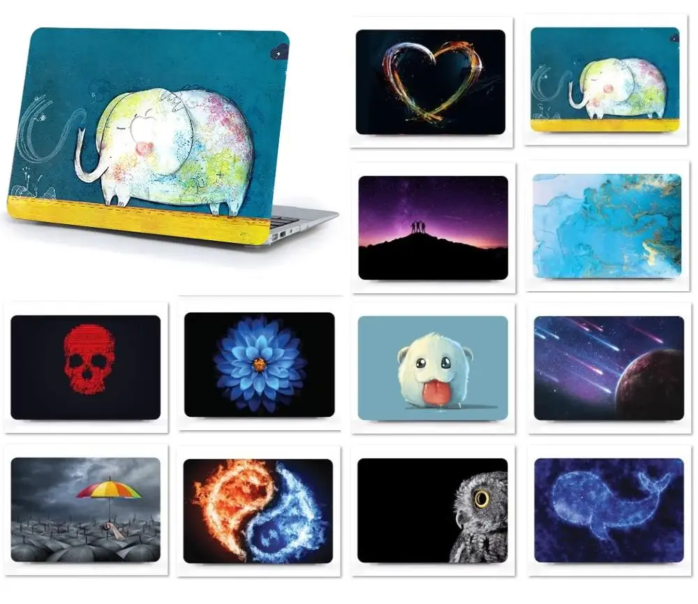 Чехол для ноутбука с новым узором для Apple Macbook Air 11 13 Pro retina Touch Bar 12 13 15 дюймов A2159 A1990 A1466 A1989