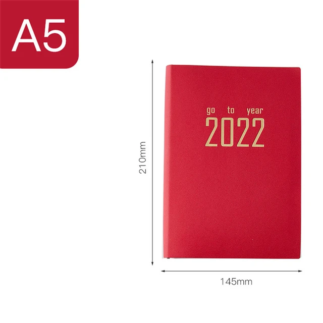 A5 2022 Calendar 365 Day Planning Book Schedule Book Check In Time Management Manual Efficiency Calendar Notebook|Notebooks| - Aliexpress