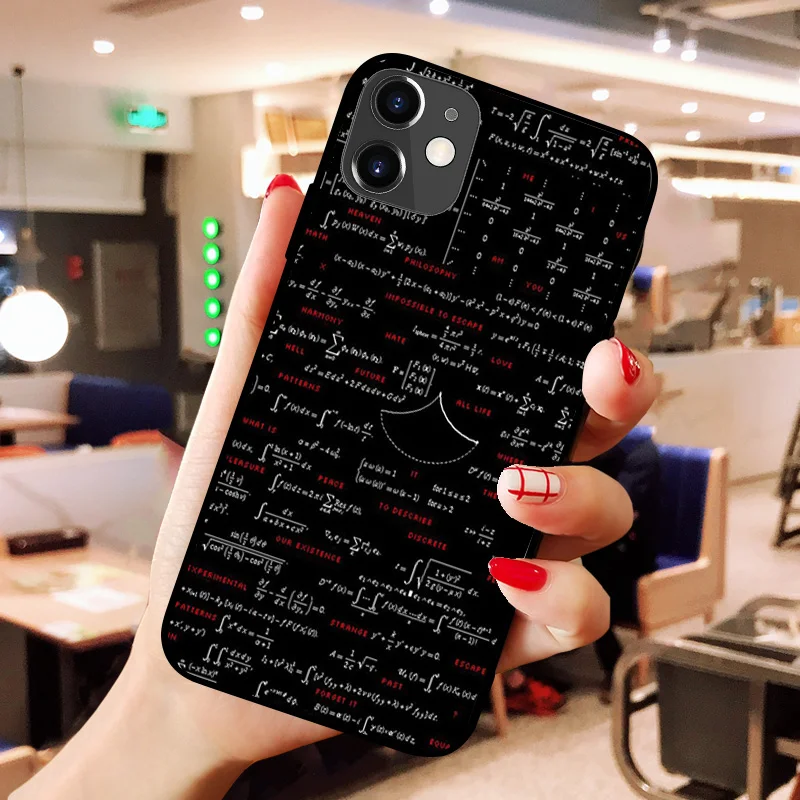 Чехол для телефона с формулой клавиатуры iPhone 11 pro XS MAX 8 7 6 6S Plus X 5 5S SE XR SE2020|Бамперы| |