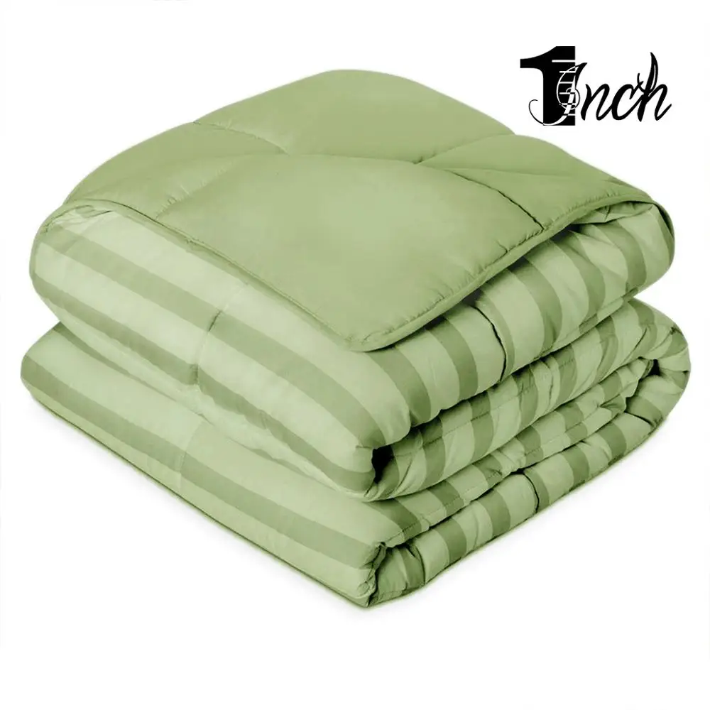 

inchome Queen Size Comforter Goose Down Blanket good sleep in bed comforters Stripe pattren blanket christmas gift in bedroom