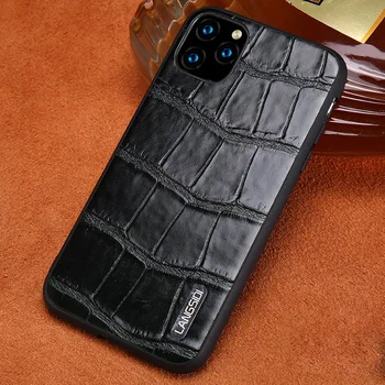

Genuine cowhide Leather Smartphone Phone Case For Apple iPhone 11 Pro Max X XS Max XR 7 8 6 6s 7 Plus 8 plus 5 5S se Back Cover