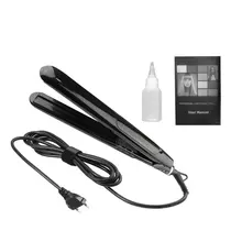 Керамическая доска Паровая плойка выпрямитель для волос шина спрей прямые волосы инструмент для салона DIY прическа плавающие пластины США/ЕС вилка