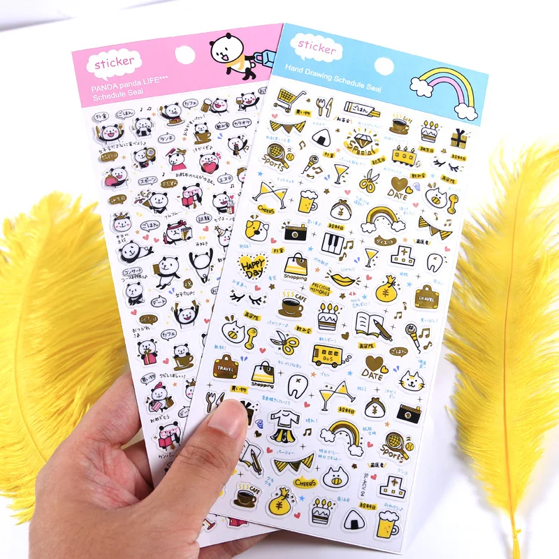 1 Набор/1 лот Kawaii канцелярские наклейки дневник маленькие узорчатые Животные декоративные наклейки для мобильного телефона Скрапбукинг DIY наклейки для рукоделия