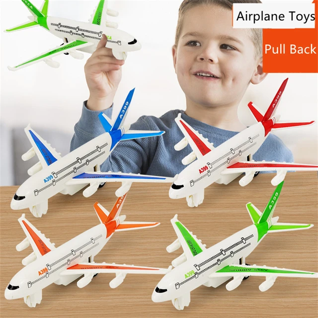 Juguetes de avión extraíble para niños, simulación aleatoria, modelo de plástico, juguete educativo, rompecabezas, regalos, 4 unids/set por Set