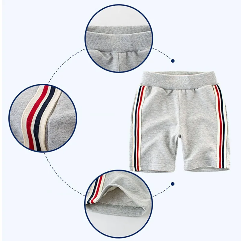 Одежда для маленьких мальчиков; Летние повседневные штаны; хлопковые короткие штаны для малышей