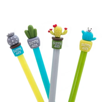 

12 in 1 Stationery Cute Cactus Pen Advertising Gel Pen School Fashion Office Accessories