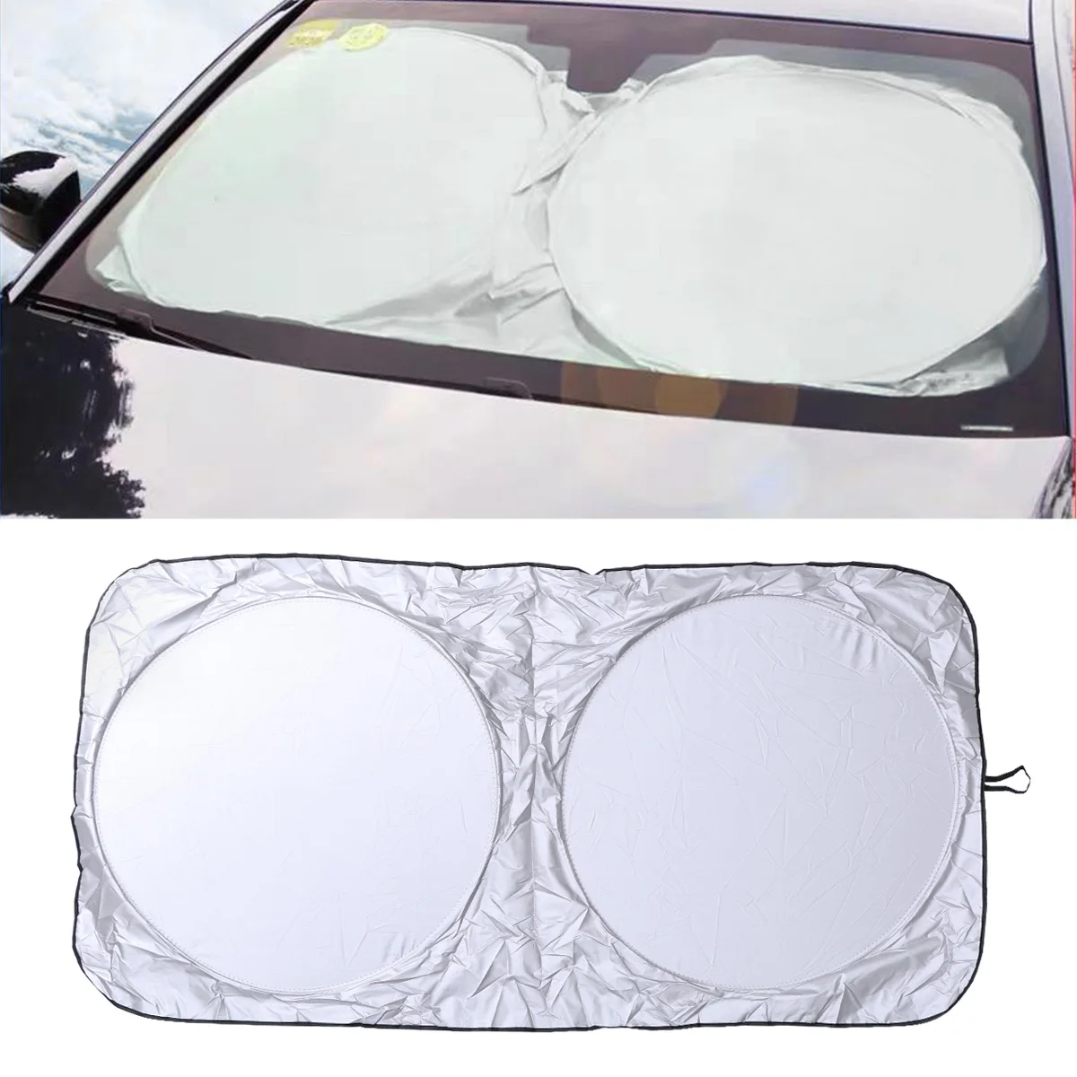 Лобовое стекло автомобиля двойное кольцо Солнцезащитный блок покрытие для