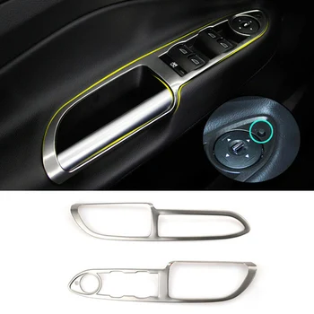 

Chrome Interior Door Window Switch Panel Cover Trim For Ford Escape Kuga 2013-18 Durable And Practical To Use