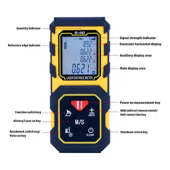 

D-40 Rangefinder Laser Range Finder Infrared High Precision Electronic Ruler Outdoor Distance Measuring Instrument