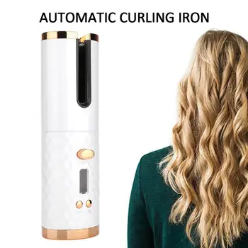 

Curly Hair Automatic Curling Regulating Temperature Automatic Hair Curler Curling Iron UBS Charging 2 Colors Major Fashion