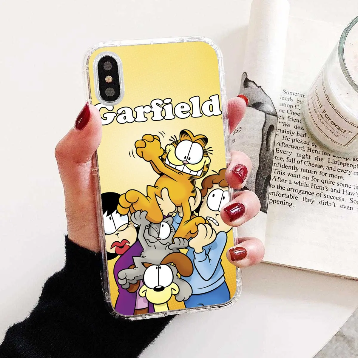 Мультяшный милый мягкий силиконовый чехол из ТПУ garfield для Xiaomi Mi5 Mi5S Mi6 Mi3 Mi4 Mi4i Mi4C