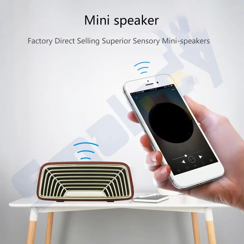 Itk 302, ретро мини-динамик, спортивный Bluetooth динамик, стерео сабвуфер, Bluetooth 4,1, портативный мини-динамик с индивидуальным режимом