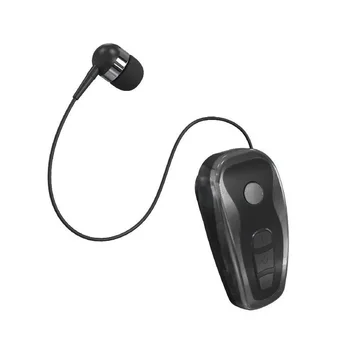 

Q7 Bluetooth Earphone Portable Retractable Wire Voice Report In-Ear Business Wireless Headset Convenient Stereo