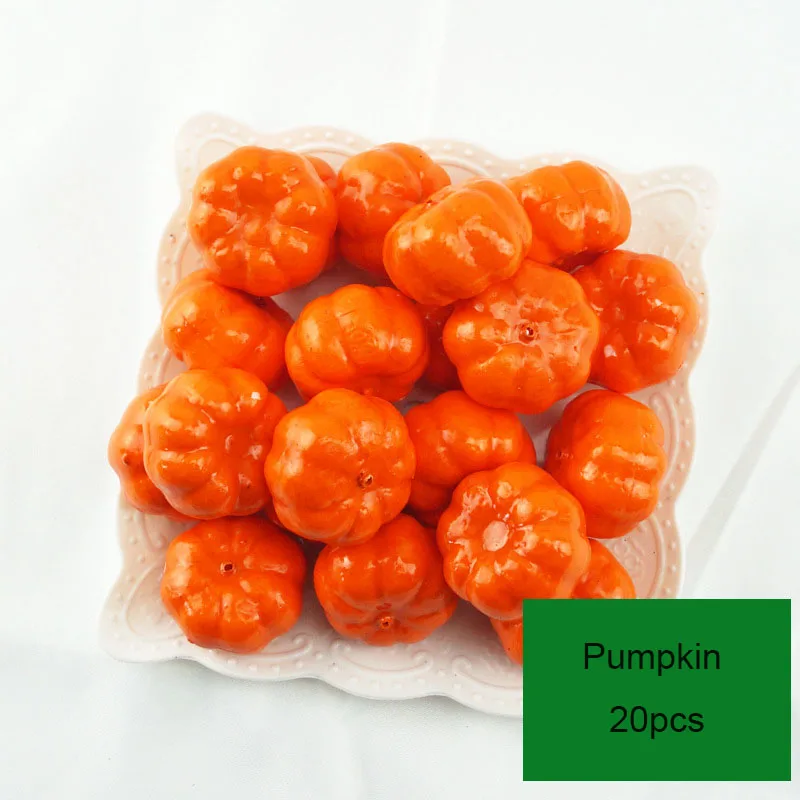20pcs/Lot Simulation Mini Mini Fruit Model Home Furnishing Holiday Party Photo Props DIY Handmade Decoration Apple Strawberry artificial fruits and vegetables